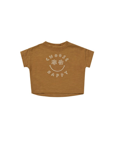 Rylee + Cru Boxy Tee, Choose Happy